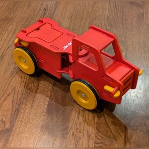 NWOT Moover Danish Birch Wood Ride-on Dump Truck - Red